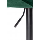 Стул барный HALMAR H102 темно-зеленый/черный